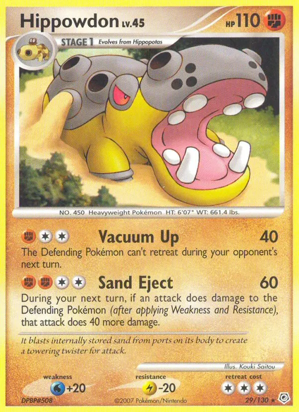 Hippodocus Lv.45 — Diamond and Pearl — Pokemon