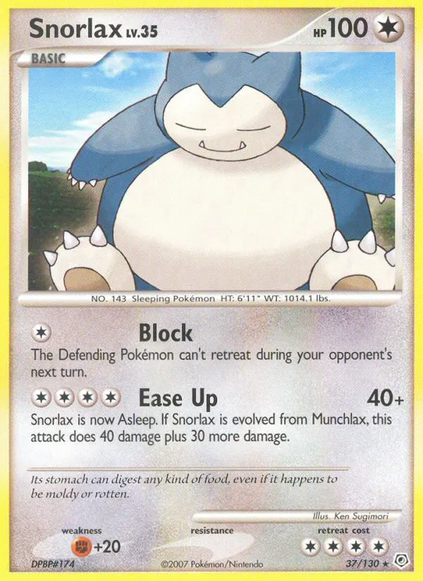 Ronflex Lv.35 — Diamond and Pearl — Pokemon