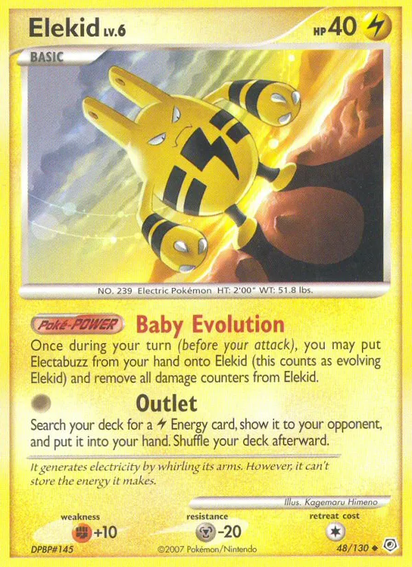 Elekid Lv.6 — Diamond and Pearl — Pokémon