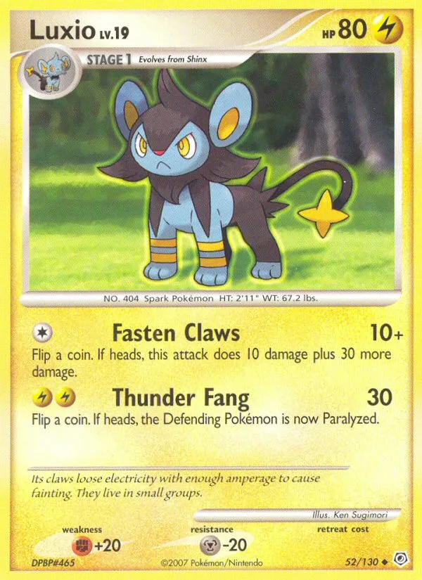 Luxio Lv.19 — Diamond and Pearl — Pokemon