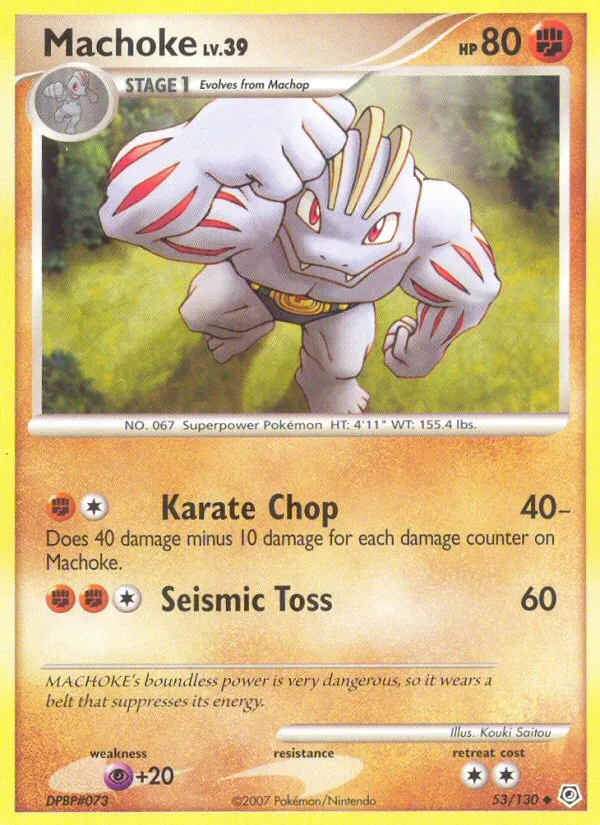 Machoke — Diamond and Pearl — Pokémon