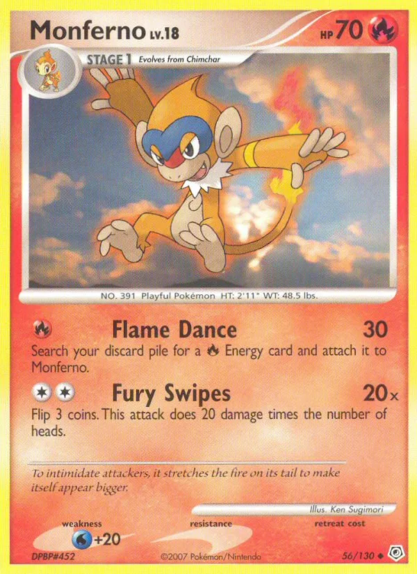 Chimpenfeu Lv.18 — Diamond and Pearl — Pokémon