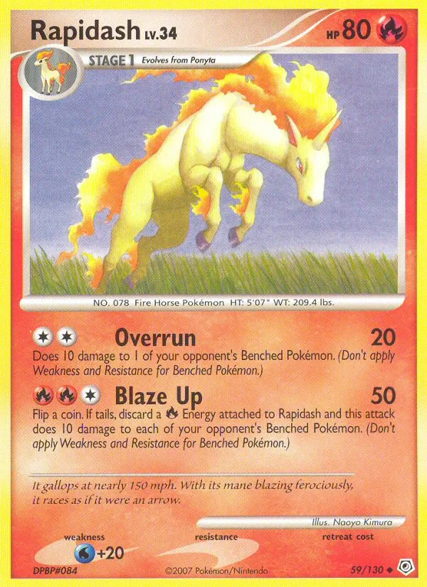 Galopa Lv.34 — Diamond and Pearl — Pokemon