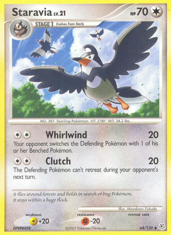 Etourvol Lv.21 — Diamond and Pearl — Pokemon