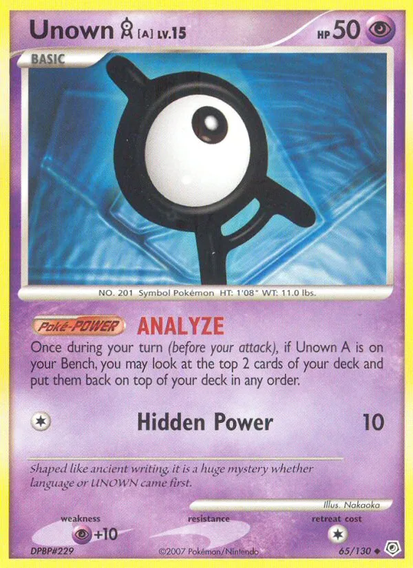 Unown — Diamond and Pearl — Pokémon
