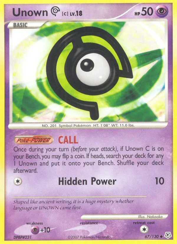 Unown — Diamond and Pearl — Pokémon