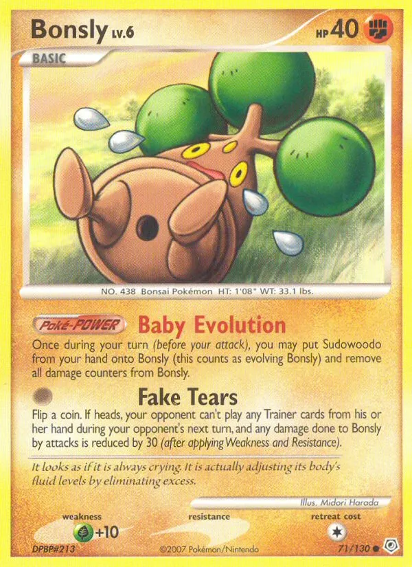 Bonsly — Diamond and Pearl — Pokémon