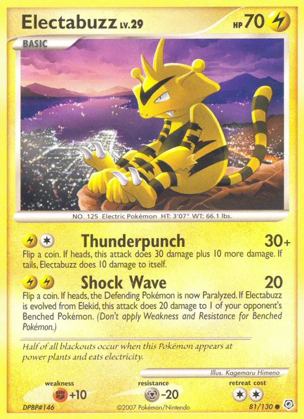 Electabuzz — Diamond and Pearl — Pokémon