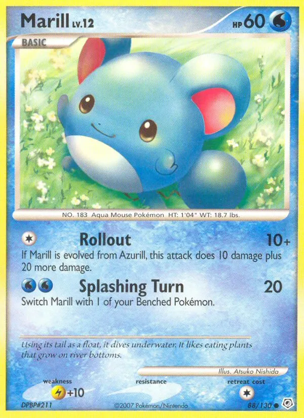 Marill Lv.12 — Diamond and Pearl — Pokémon