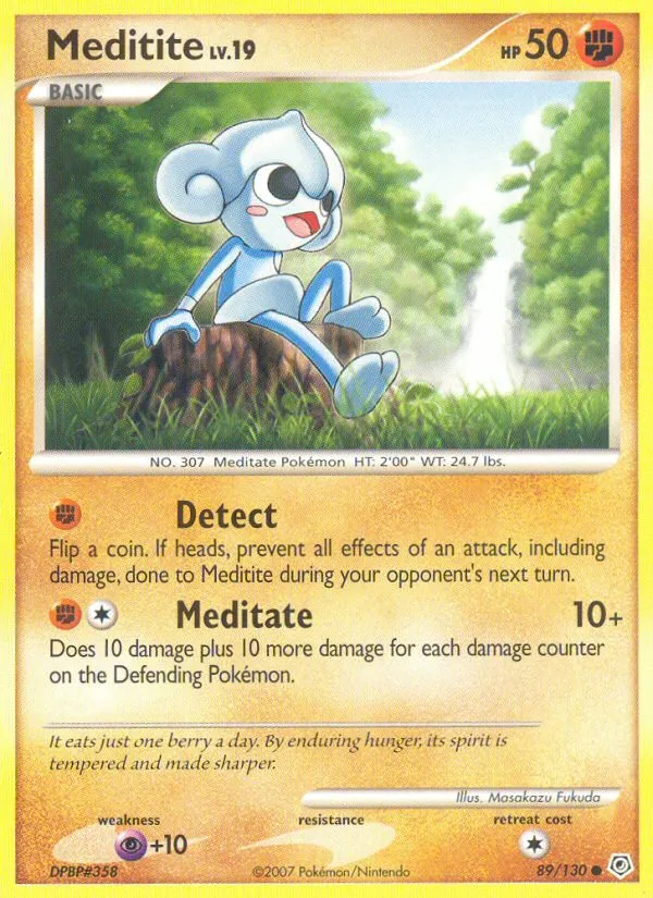 Meditikka Lv.19 — Diamond and Pearl — Pokémon