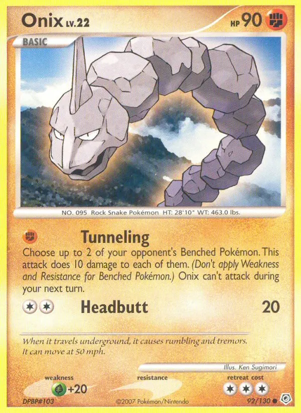 Onix — Diamond and Pearl — Pokémon
