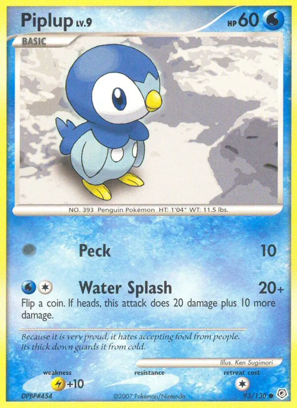 Piplup — Diamond and Pearl — Pokemon