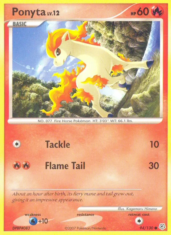 Ponyta Lv.12 — Diamond and Pearl — Pokémon