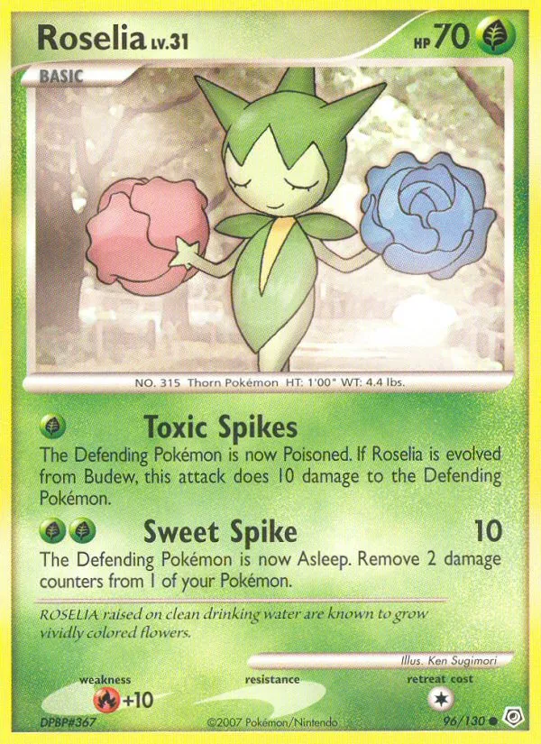 Roselia Lv.31 — Diamond and Pearl — Pokemon