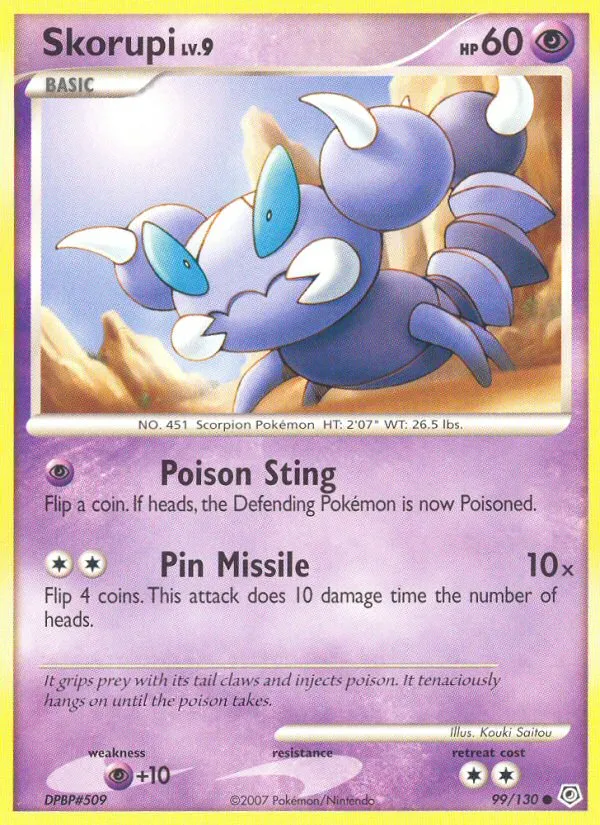 Skorupi — Diamond and Pearl — Pokémon