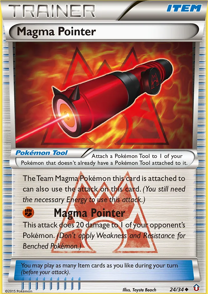 Magma Pointer — Double Crisis — Pokémon