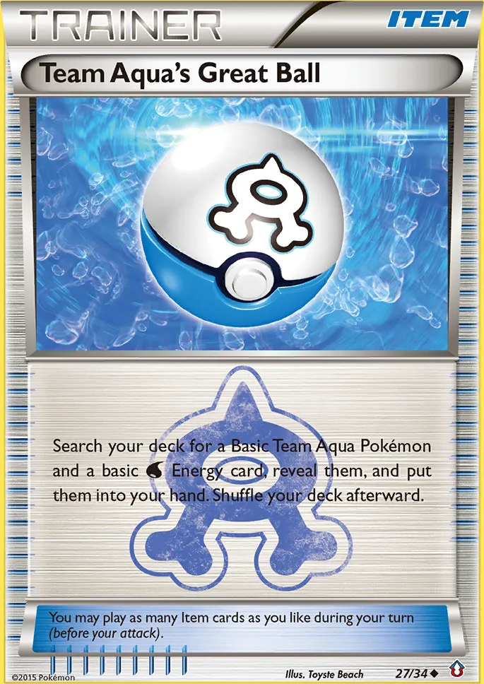 Team Aqua's Great Ball — Double Crisis — Pokémon