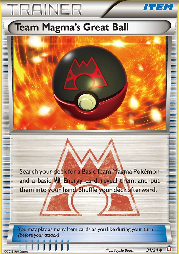 Team Magma's Great Ball — Double Crisis — Pokémon