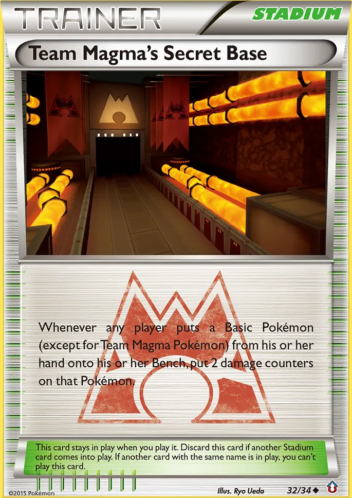 Team Magma's Secret Base — Double Crisis — Pokemon
