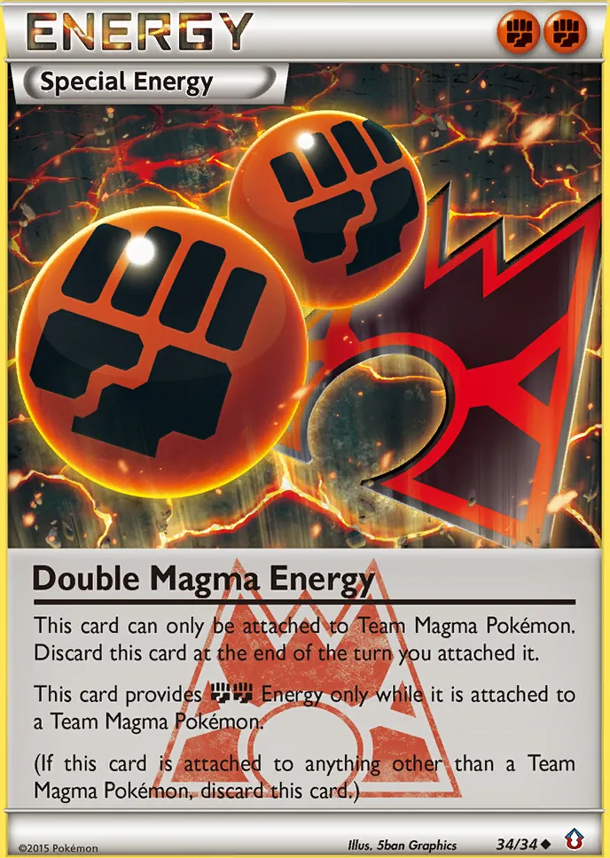 Double Magma Energy — Double Crisis — Pokémon