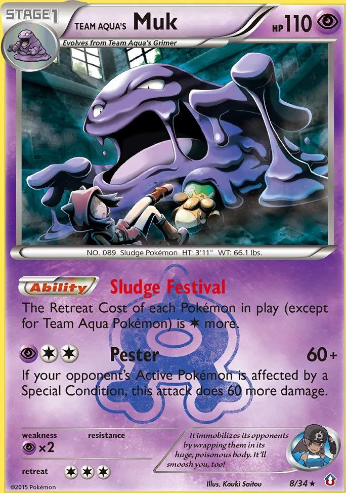 Team Aqua's Muk — Double Crisis — Pokemon
