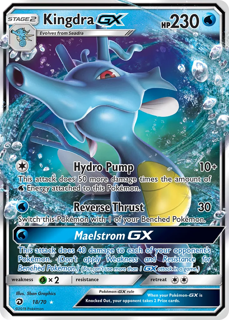 Kingdra GX — Dragon Majesty — Pokemon
