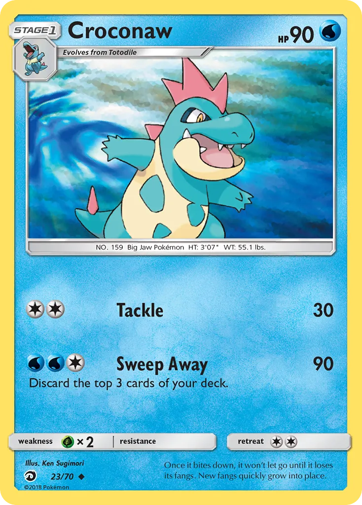 Croconaw — Dragon Majesty — Pokemon