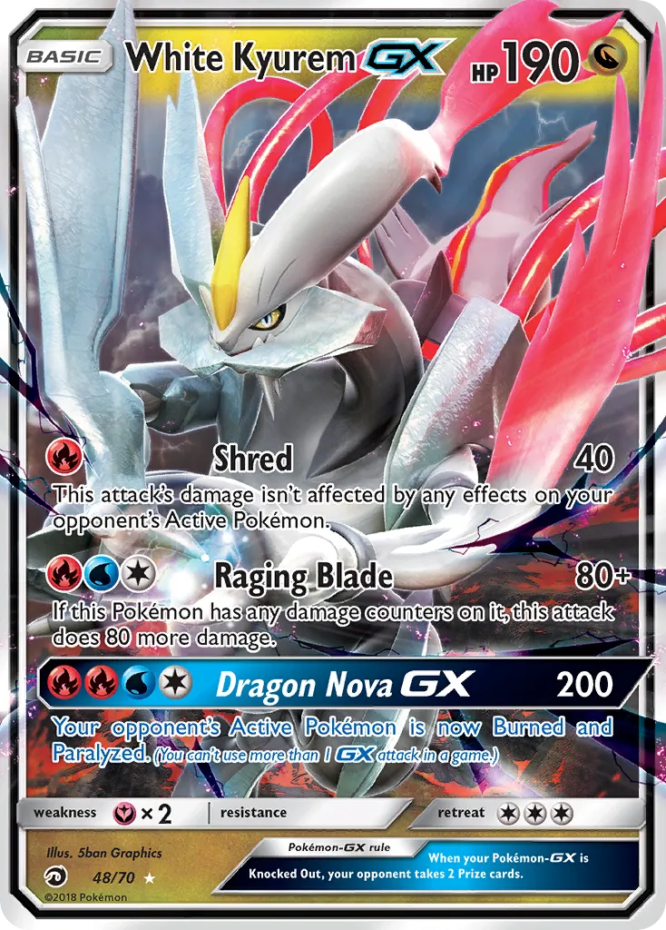 White Kyurem GX — Dragon Majesty — Pokémon