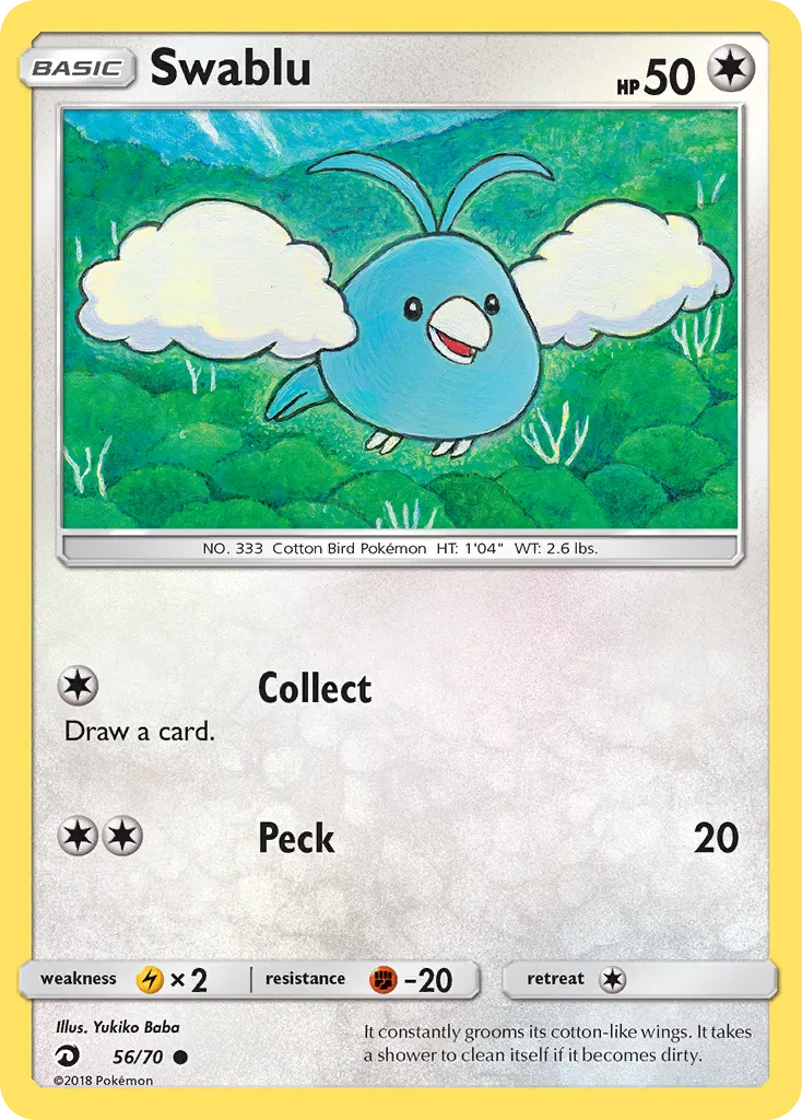 Swablu — Dragon Majesty — Pokemon