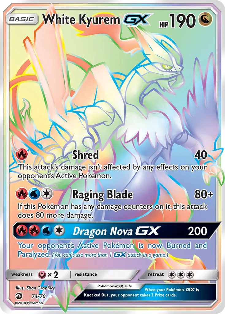 White Kyurem GX — Dragon Majesty — Pokémon