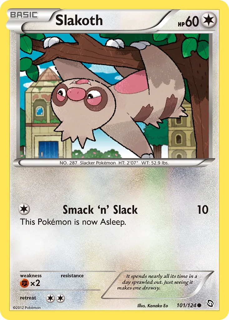 Slakoth — Dragons Exalted — Pokemon