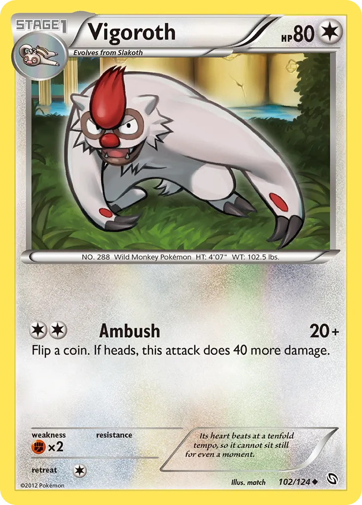 Vigoroth — Dragons Exalted — Pokemon