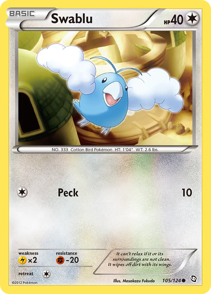 Swablu — Dragons Exalted — Pokemon