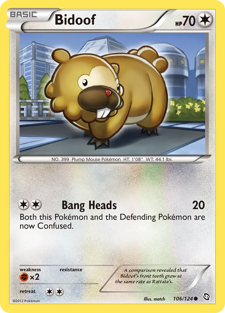 Bidoof — Dragons Exalted — Pokemon