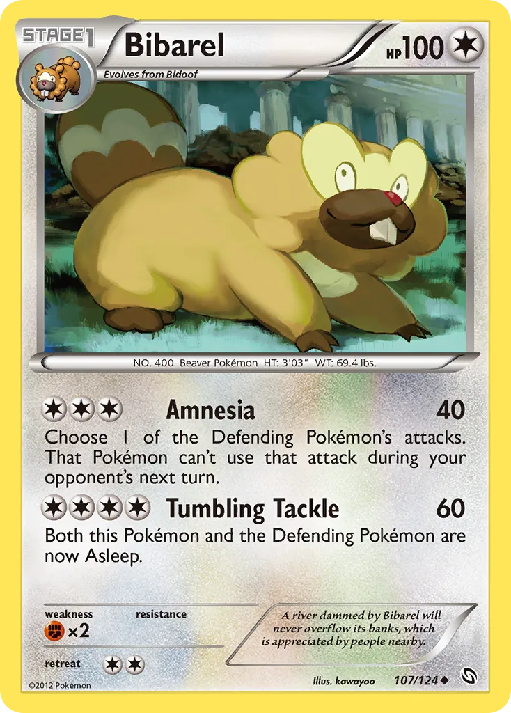 Bibarel — Dragons Exalted — Pokemon