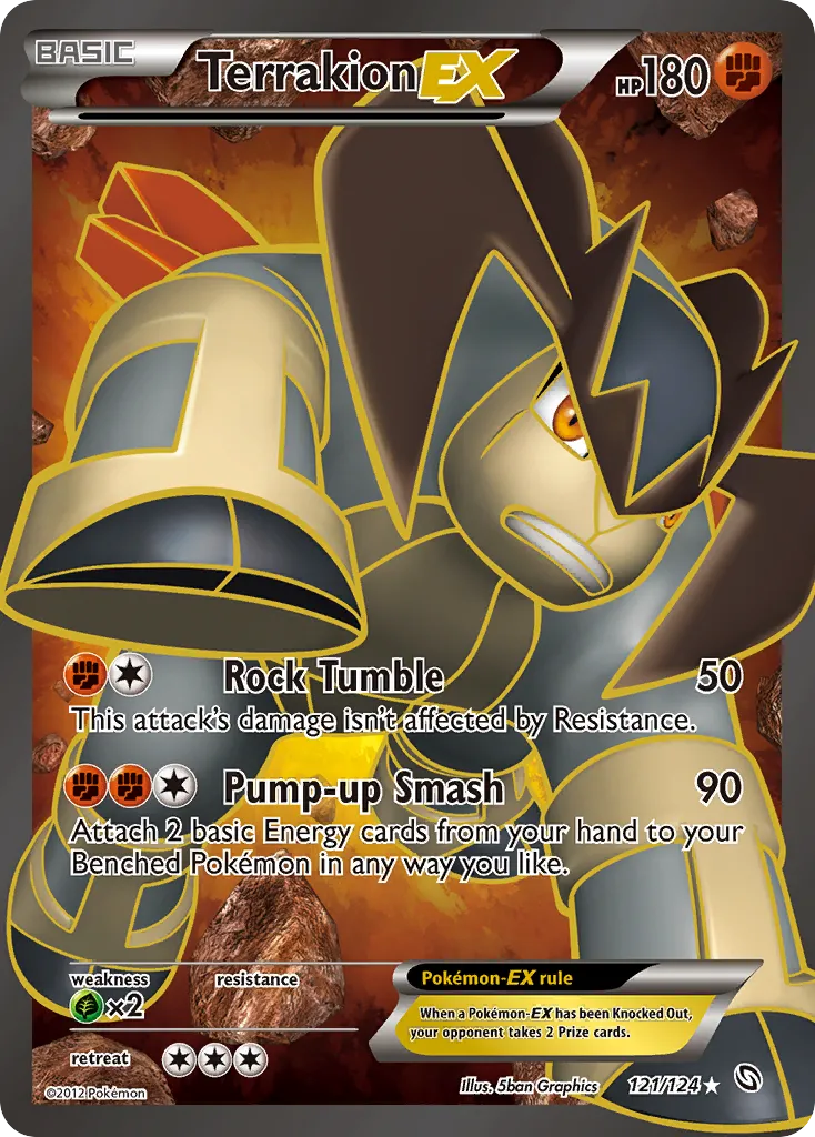 Terrakion EX — Dragons Exalted — Pokemon