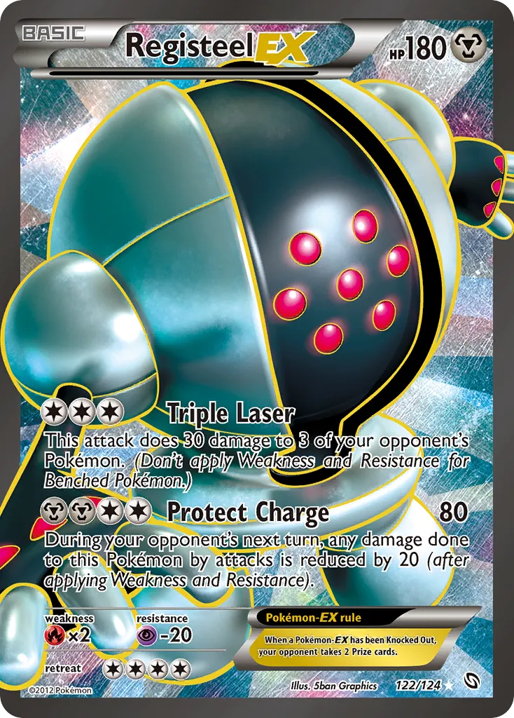 Registeel EX — Dragons Exalted — Pokemon