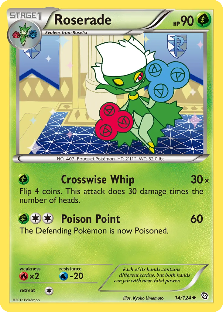 Roserade — Dragons Exalted — Pokemon