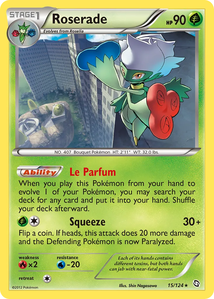 Roserade — Dragons Exalted — Pokemon