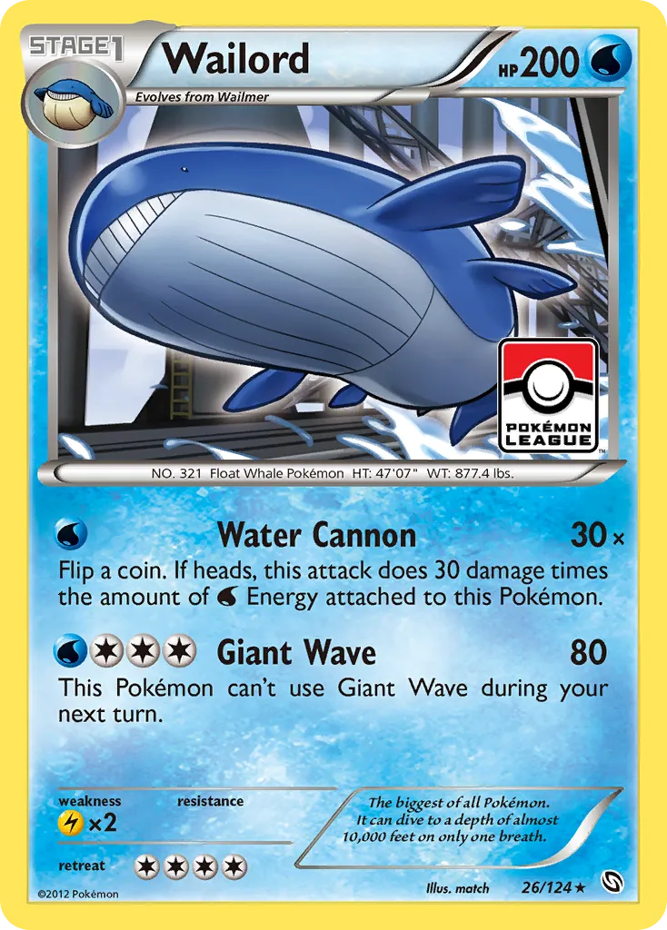 Wailord — Dragons Exalted — Pokemon