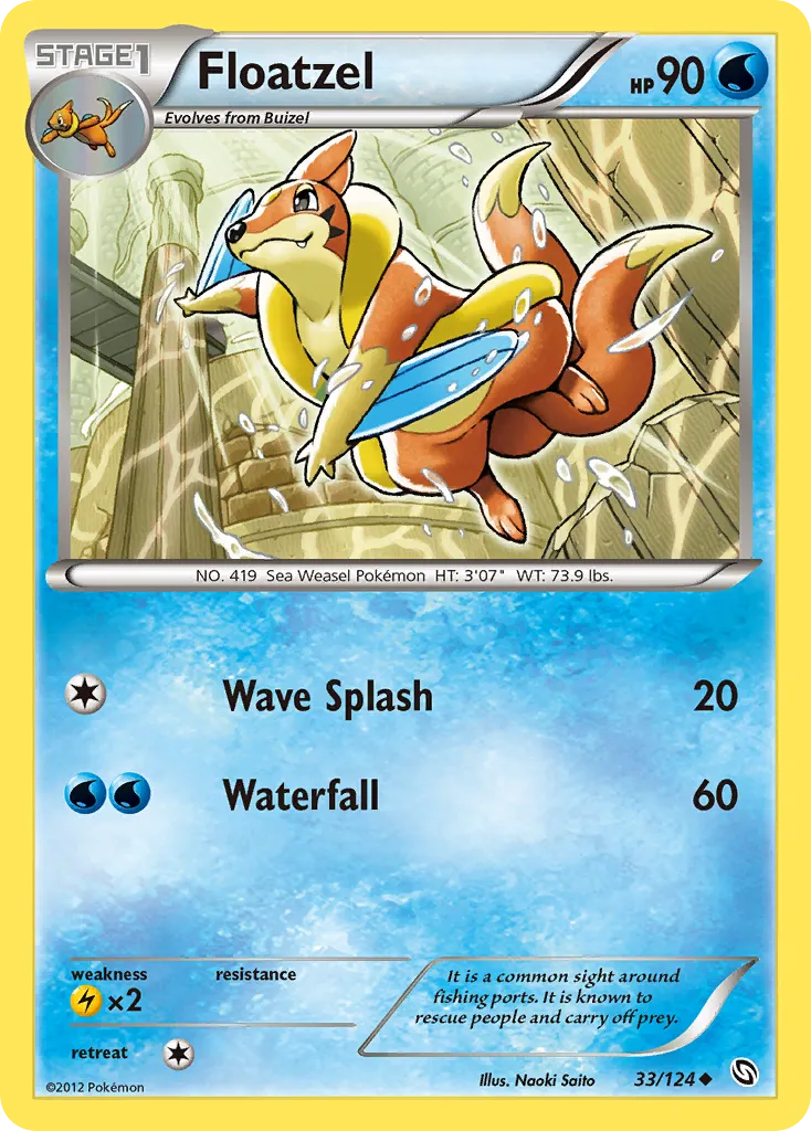 Floatzel — Dragons Exalted — Pokémon