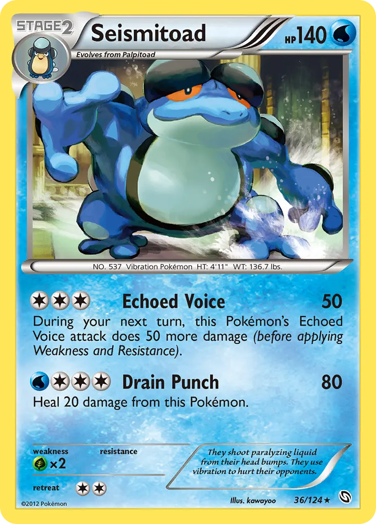 Seismitoad — Dragons Exalted — Pokemon