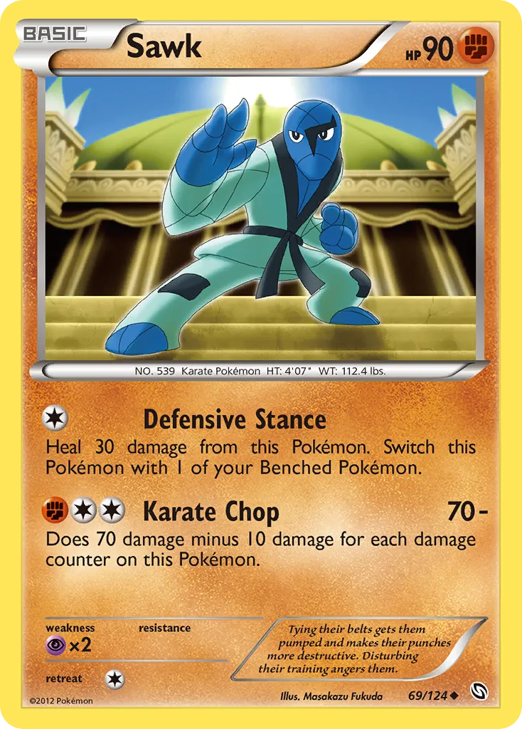 Sawk — Dragons Exalted — Pokemon