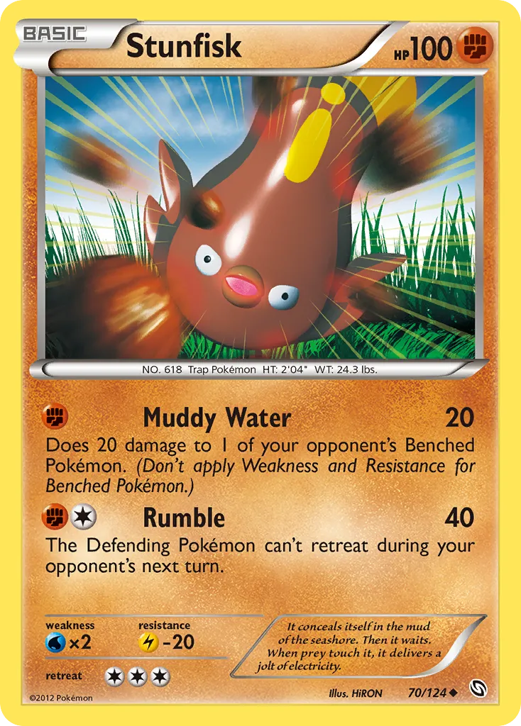 Stunfisk — Dragons Exalted — Pokemon