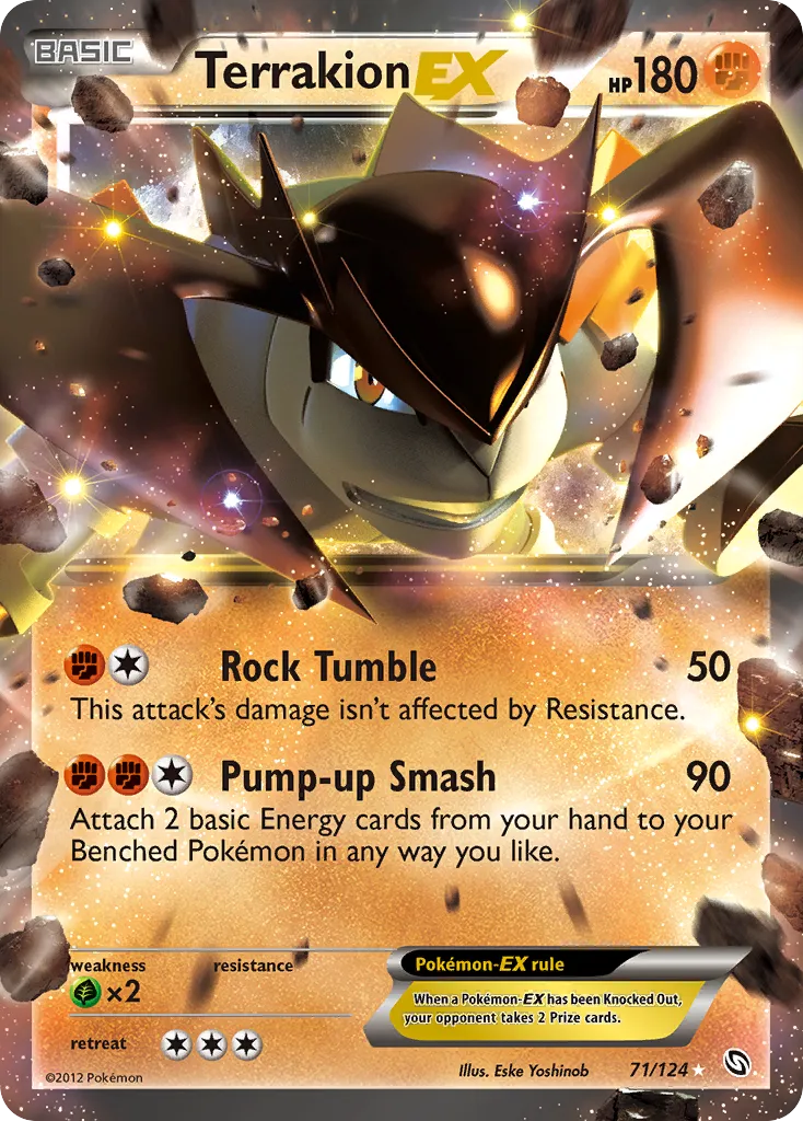 Terrakion EX — Dragons Exalted — Pokemon