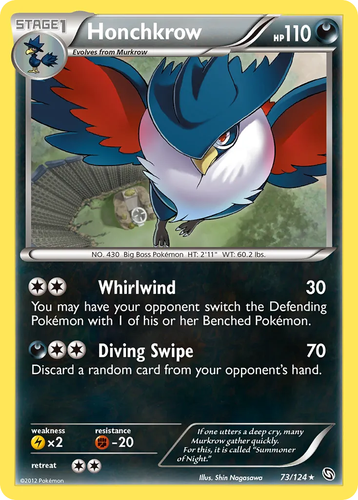 Honchkrow — Dragons Exalted — Pokemon
