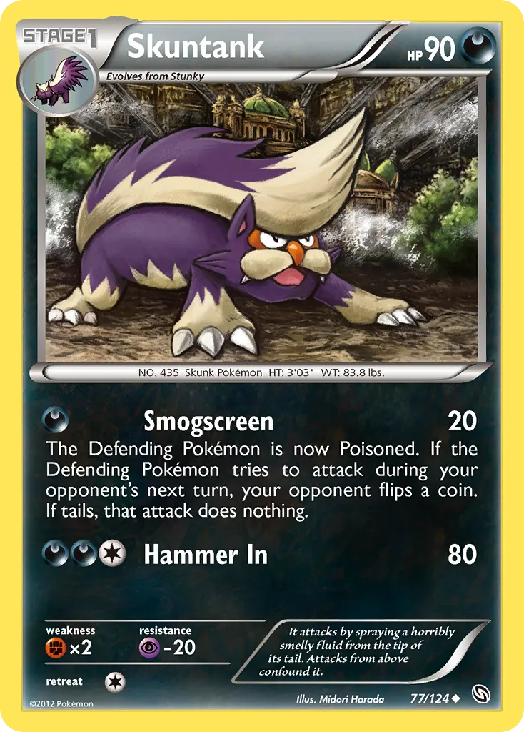 Skuntank — Dragons Exalted — Pokemon