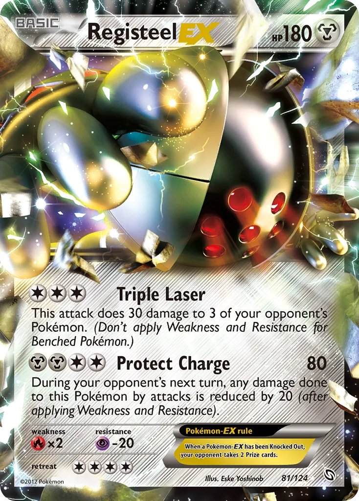 Registeel EX — Dragons Exalted — Pokemon
