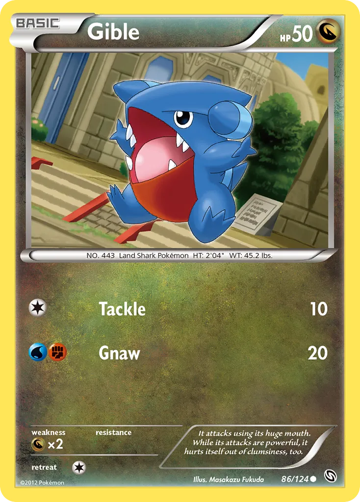 Gible — Dragons Exalted — Pokemon