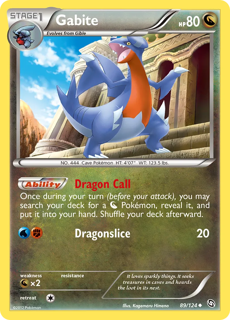 Gabite — Dragons Exalted — Pokémon